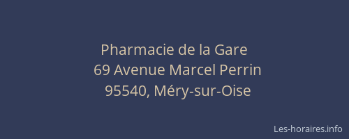 Pharmacie de la Gare