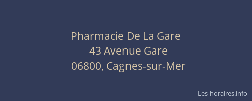 Pharmacie De La Gare