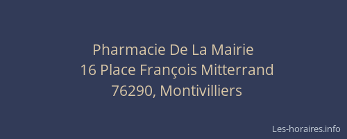 Pharmacie De La Mairie