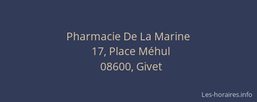 Pharmacie De La Marine