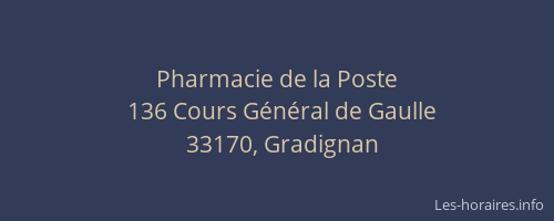 Pharmacie de la Poste