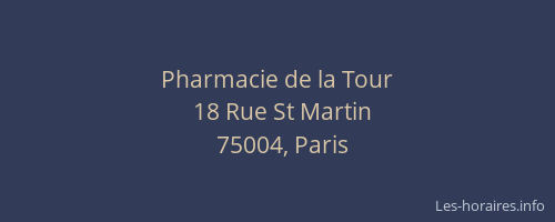 Pharmacie de la Tour