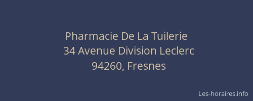 Pharmacie De La Tuilerie
