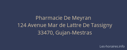 Pharmacie De Meyran