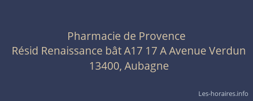 Pharmacie de Provence