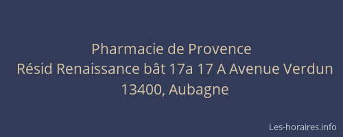 Pharmacie de Provence