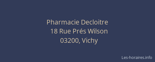 Pharmacie Decloitre