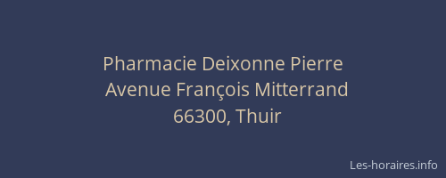 Pharmacie Deixonne Pierre