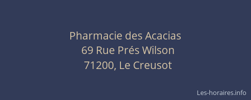 Pharmacie des Acacias