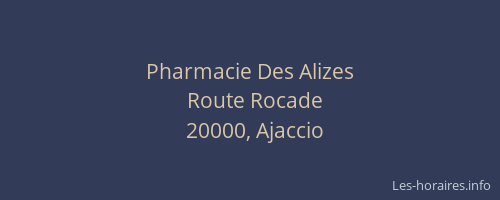 Pharmacie Des Alizes