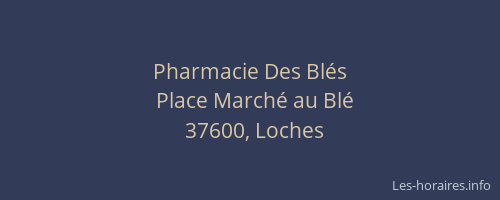 Pharmacie Des Blés