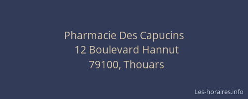 Pharmacie Des Capucins