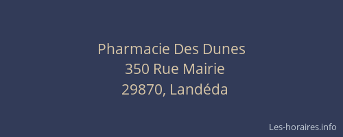 Pharmacie Des Dunes