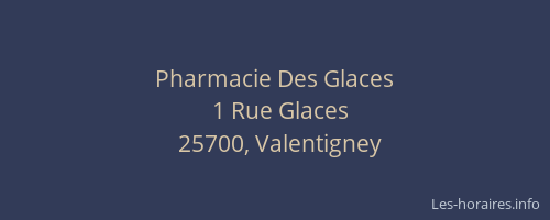 Pharmacie Des Glaces