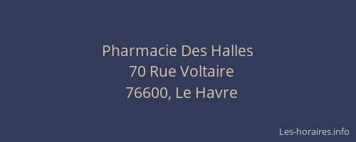 Pharmacie Des Halles