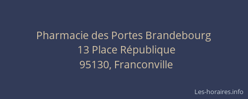 Pharmacie des Portes Brandebourg