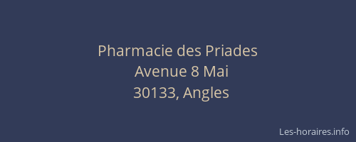 Pharmacie des Priades