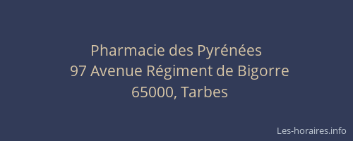 Pharmacie des Pyrénées