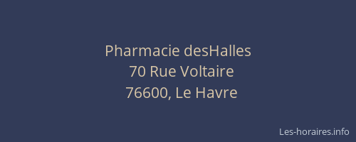 Pharmacie desHalles