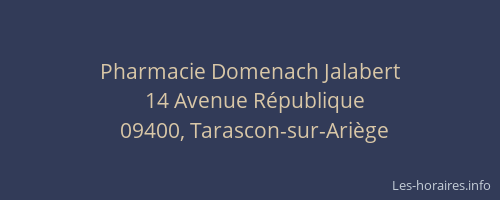 Pharmacie Domenach Jalabert