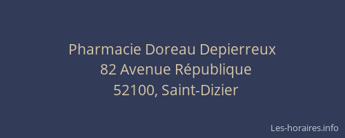 Pharmacie Doreau Depierreux