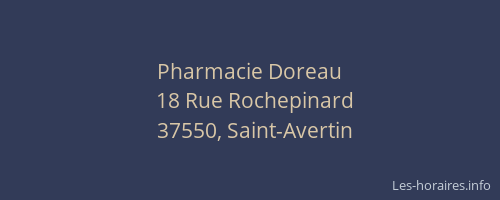 Pharmacie Doreau