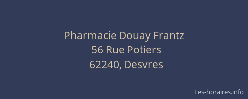 Pharmacie Douay Frantz