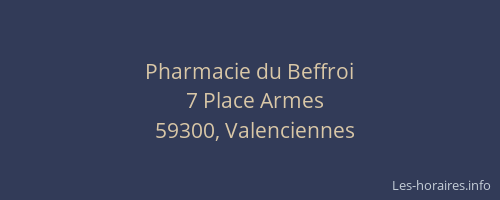 Pharmacie du Beffroi