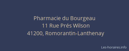 Pharmacie du Bourgeau