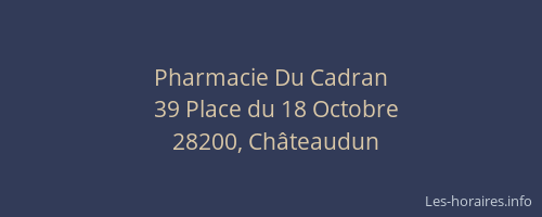 Pharmacie Du Cadran