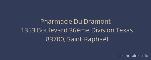 Pharmacie Du Dramont