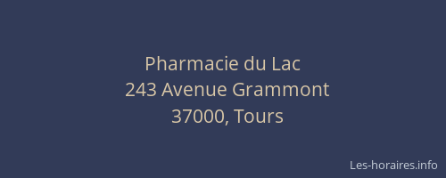 Pharmacie du Lac