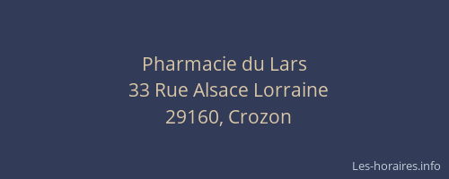 Pharmacie du Lars