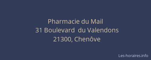 Pharmacie du Mail