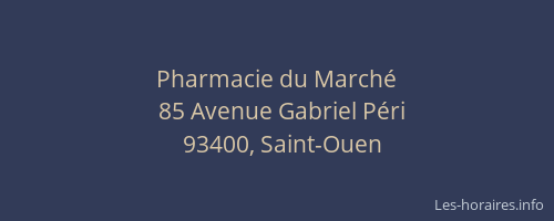 Pharmacie du Marché