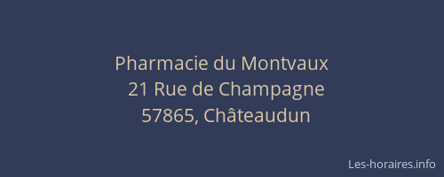 Pharmacie du Montvaux