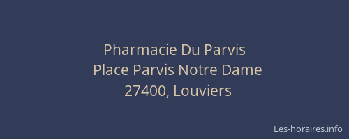 Pharmacie Du Parvis