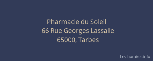 Pharmacie du Soleil