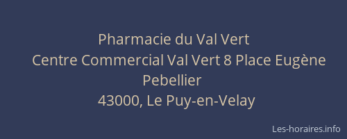 Pharmacie du Val Vert