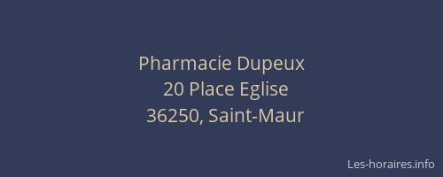 Pharmacie Dupeux