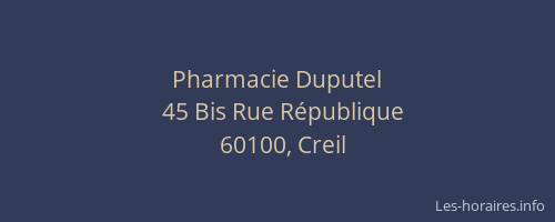 Pharmacie Duputel