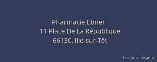 Pharmacie Ebner