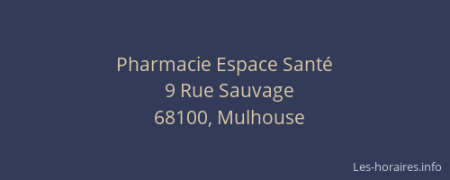 Pharmacie Espace Santé