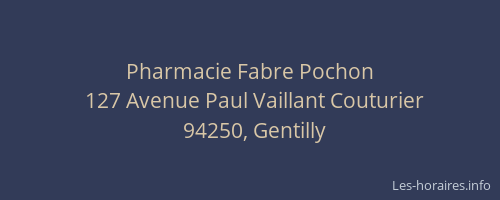Pharmacie Fabre Pochon