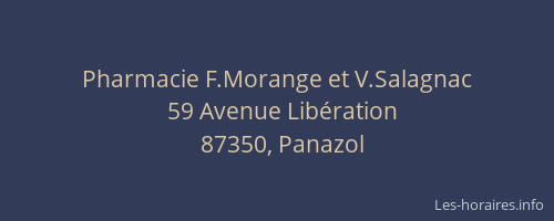 Pharmacie F.Morange et V.Salagnac