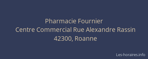 Pharmacie Fournier