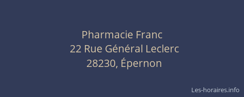 Pharmacie Franc
