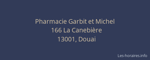 Pharmacie Garbit et Michel