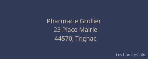 Pharmacie Grollier