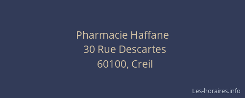 Pharmacie Haffane